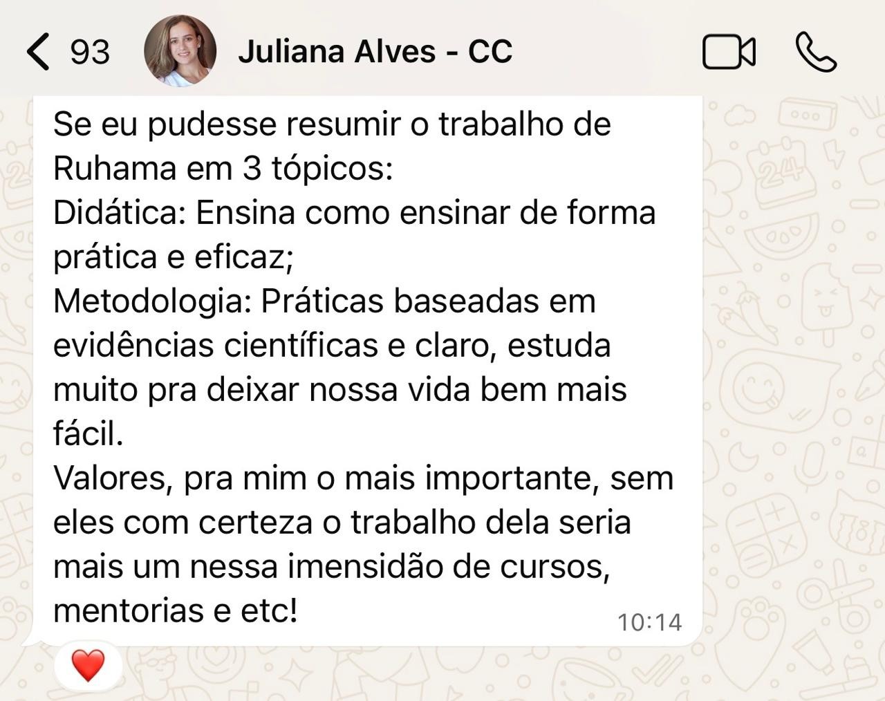 Depoimento Juliana Alves