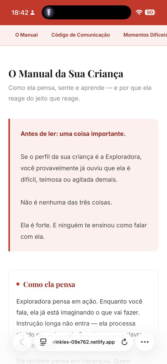 Manual do perfil